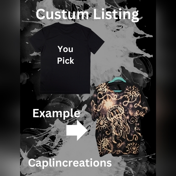 New Handmade Bleach Dye Custume Listing - Picture 1 of 1